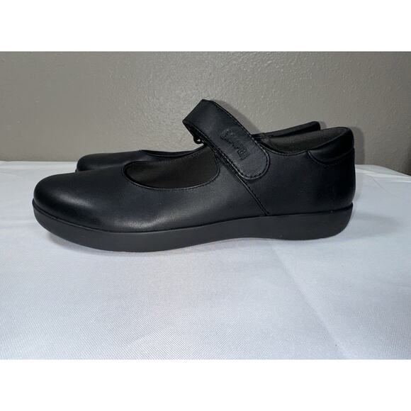 Camper Black Leather Mary Jane Janes Shoes Flat Hook & Loop Size EUR 38 / US 7.5 - Picture 7 of 12